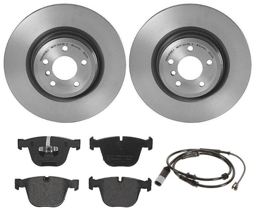 BMW Brembo Brake Kit - Pads and Rotors Rear (370mm) (Low-Met) 34356791960 - Brembo 4036093KIT